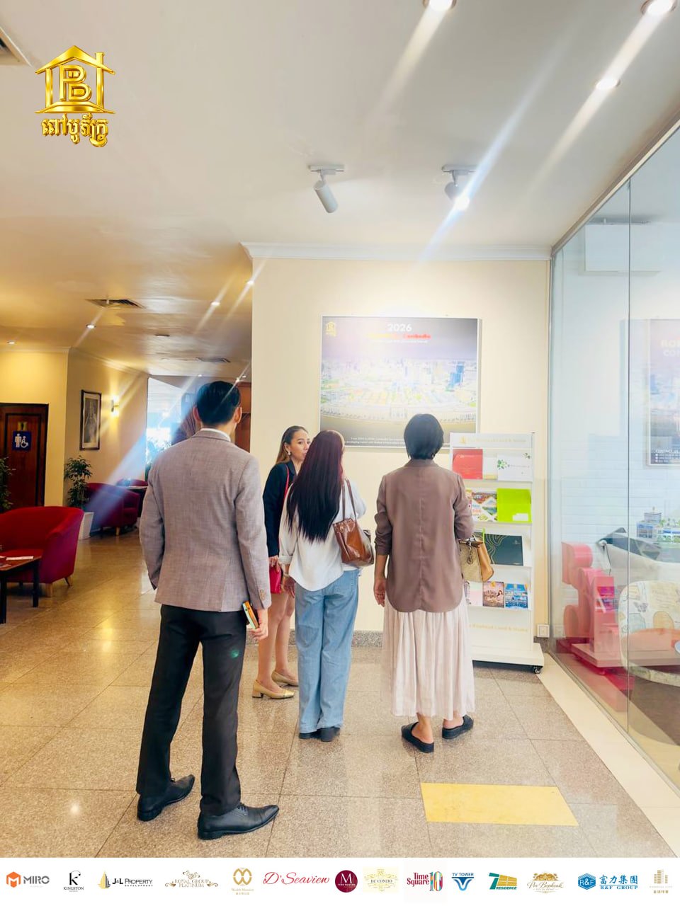 Many guests visited the showroom at Hotel Cambodiana